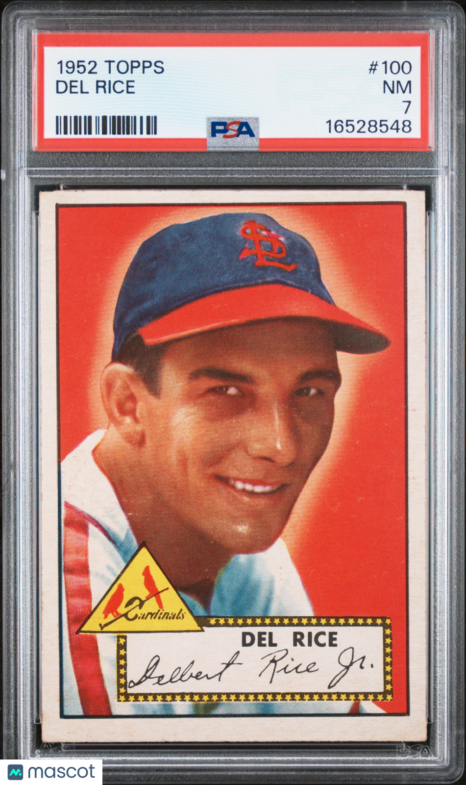 1952 Topps Del Rice #100 PSA 7