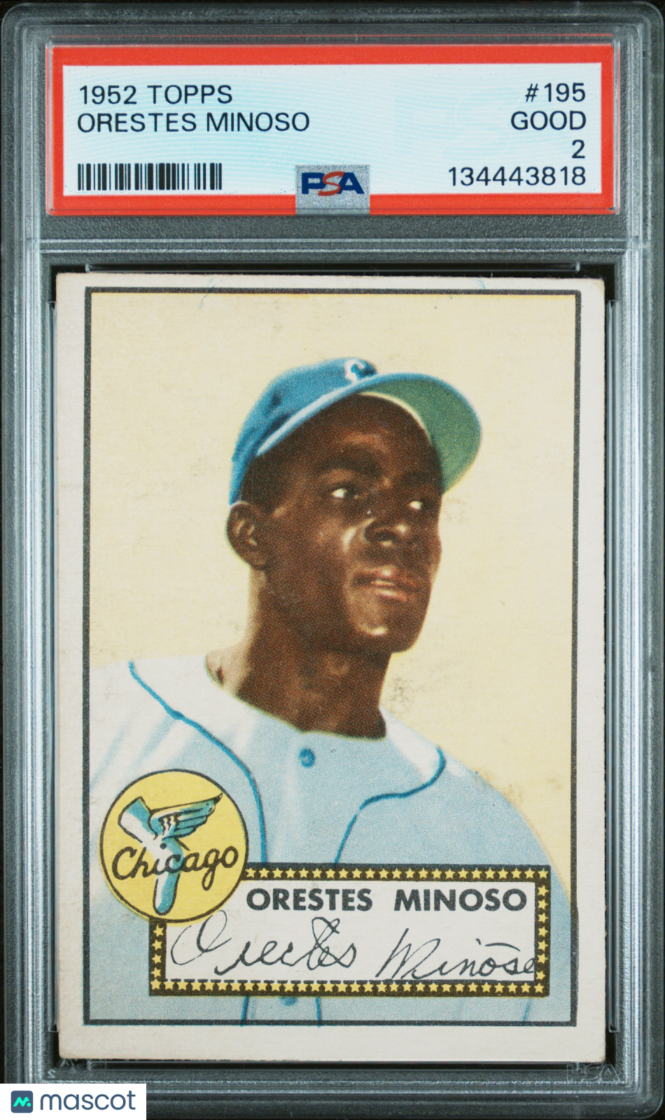 1952 Topps Orestes Minoso #195 PSA 2