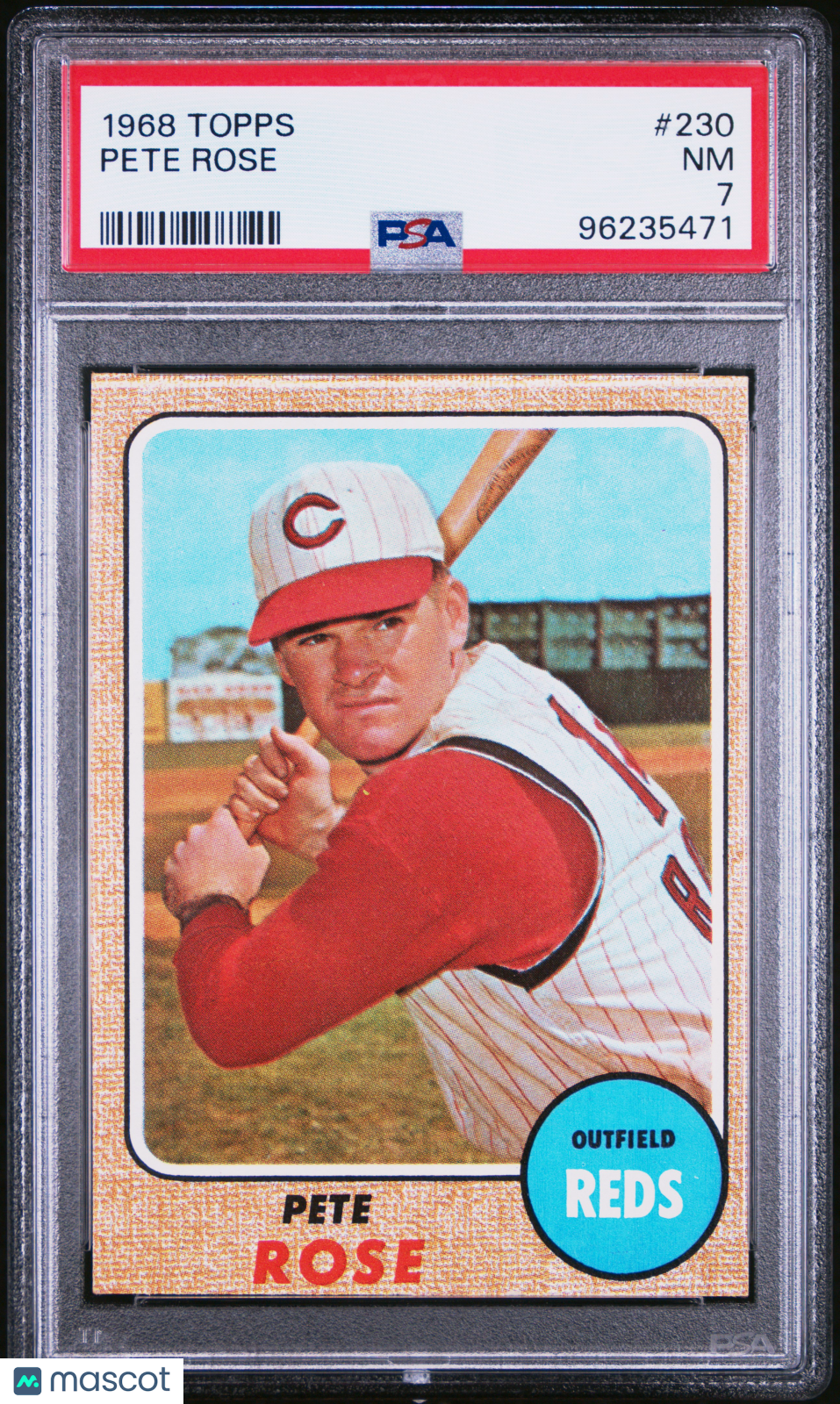 1968 Topps Pete Rose #230 PSA 7