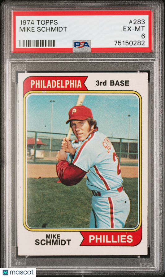 1974 Topps Mike Schmidt #283 PSA 6