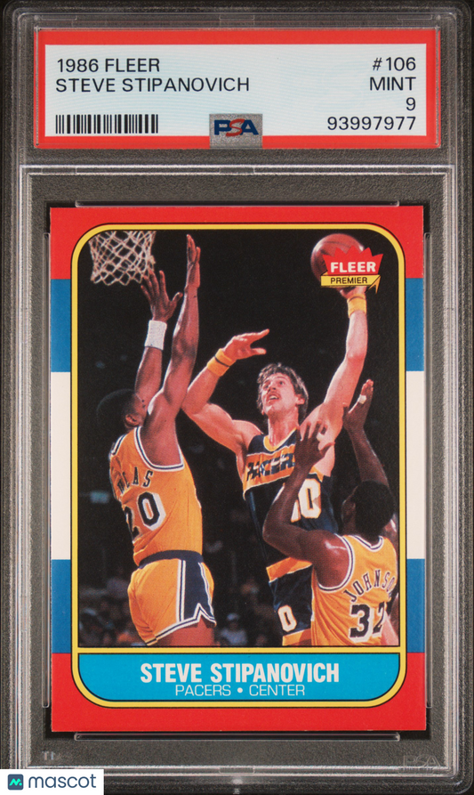 1986 Fleer Steve Stipanovich #106 PSA 9