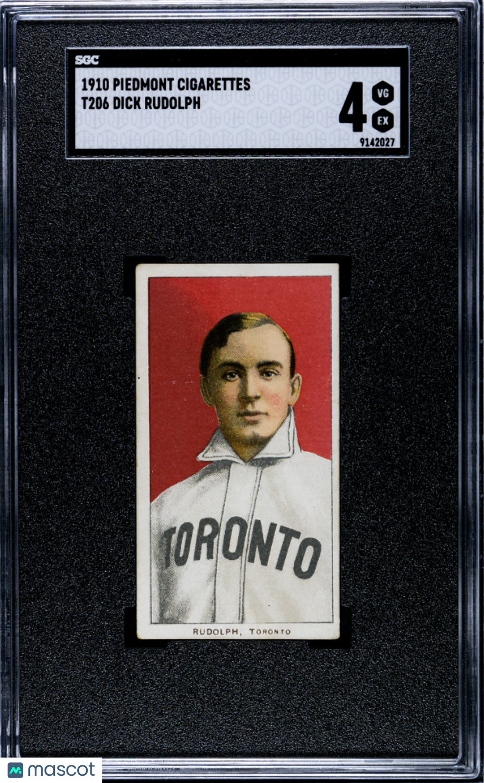 1910 Piedmont Cigarettes (T206) Dick Rudolph SGC 4