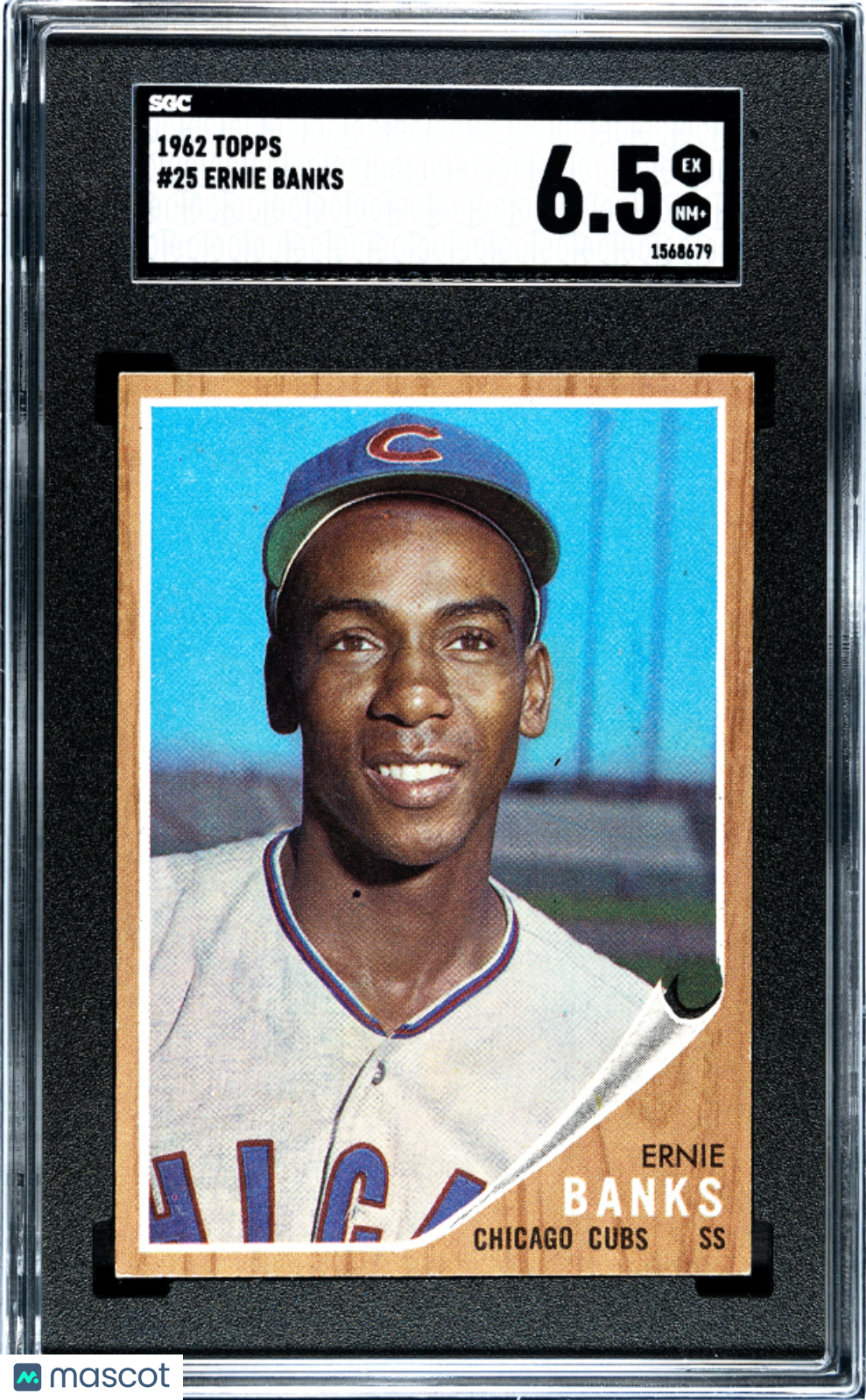 1962 Topps Ernie Banks #25 SGC 6.5