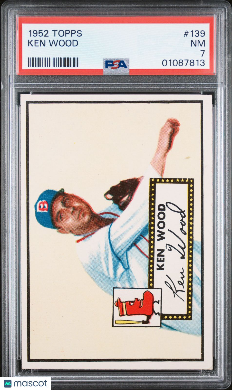 1952 Topps Ken Wood #139 PSA 7