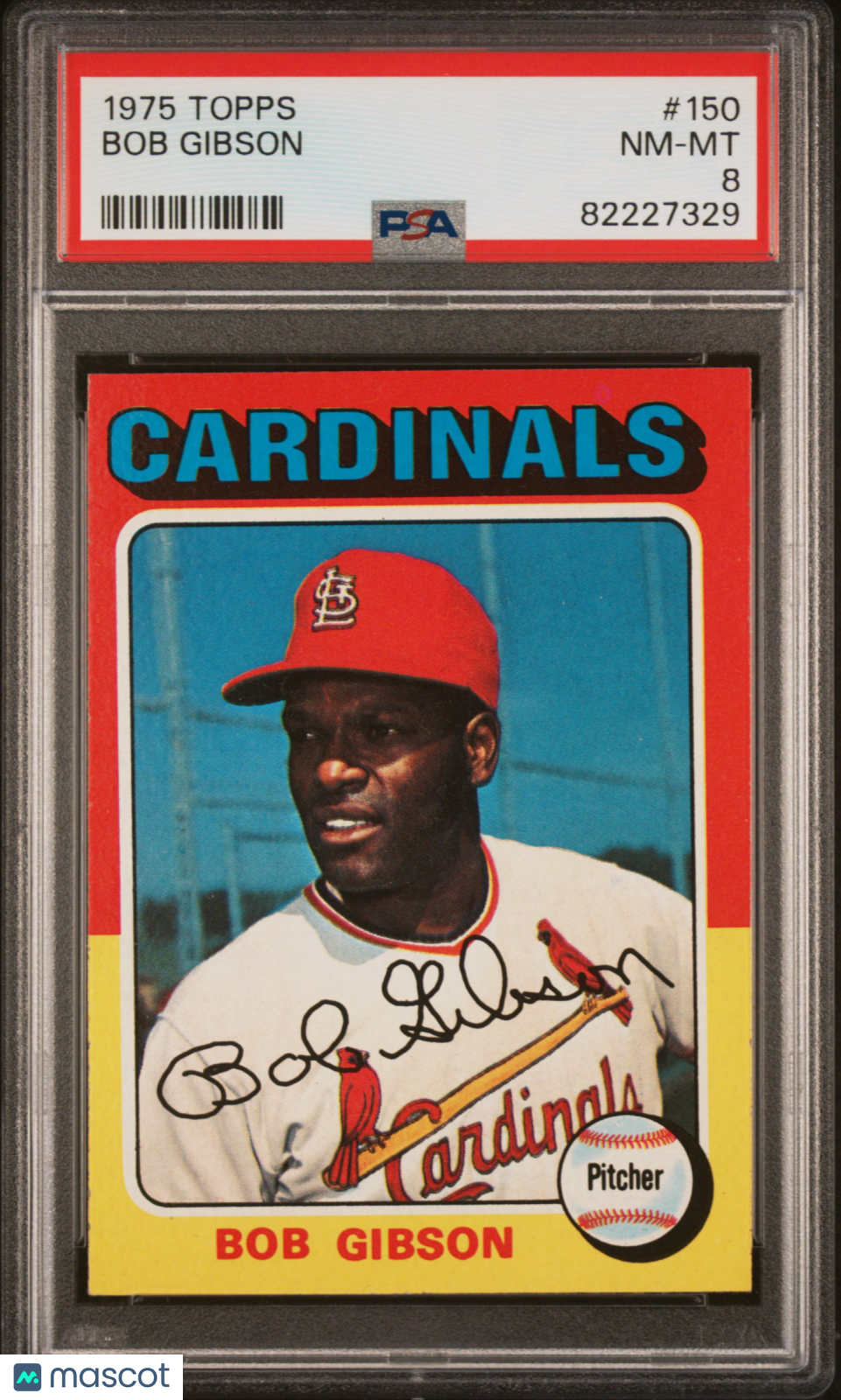 1975 Topps Bob Gibson #150 PSA 8