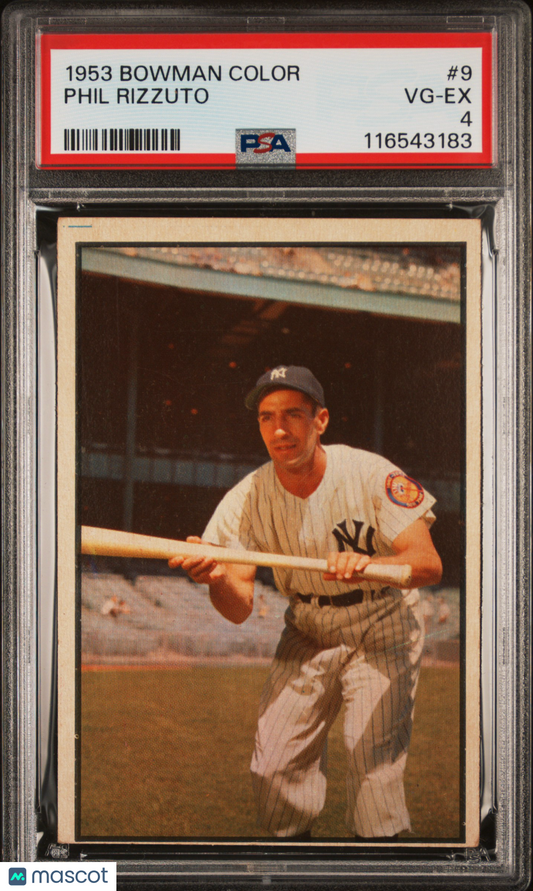 1953 Bowman Color Phil Rizzuto #9 PSA 4