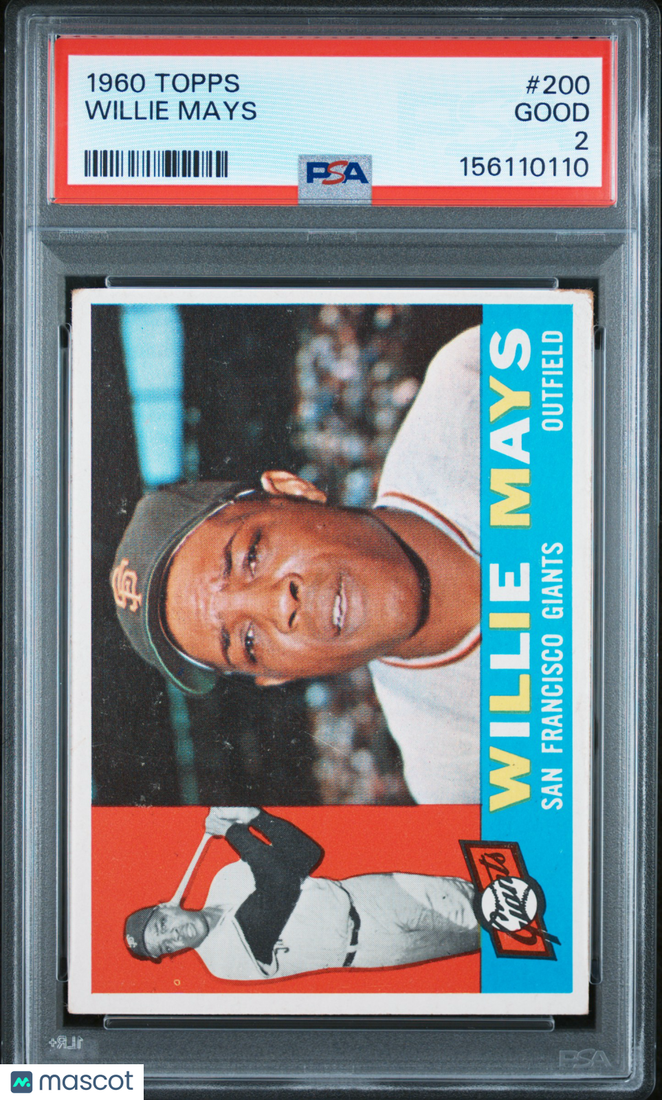 1960 Topps Willie Mays #200 PSA 2