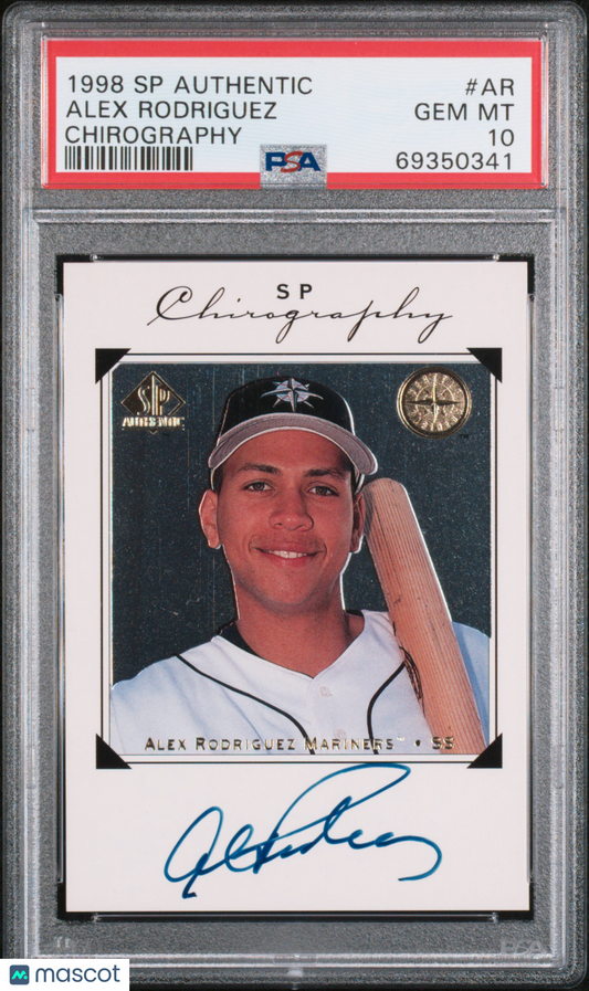 1998 SP Authentic Chirography Alex Rodriguez #AR PSA 10