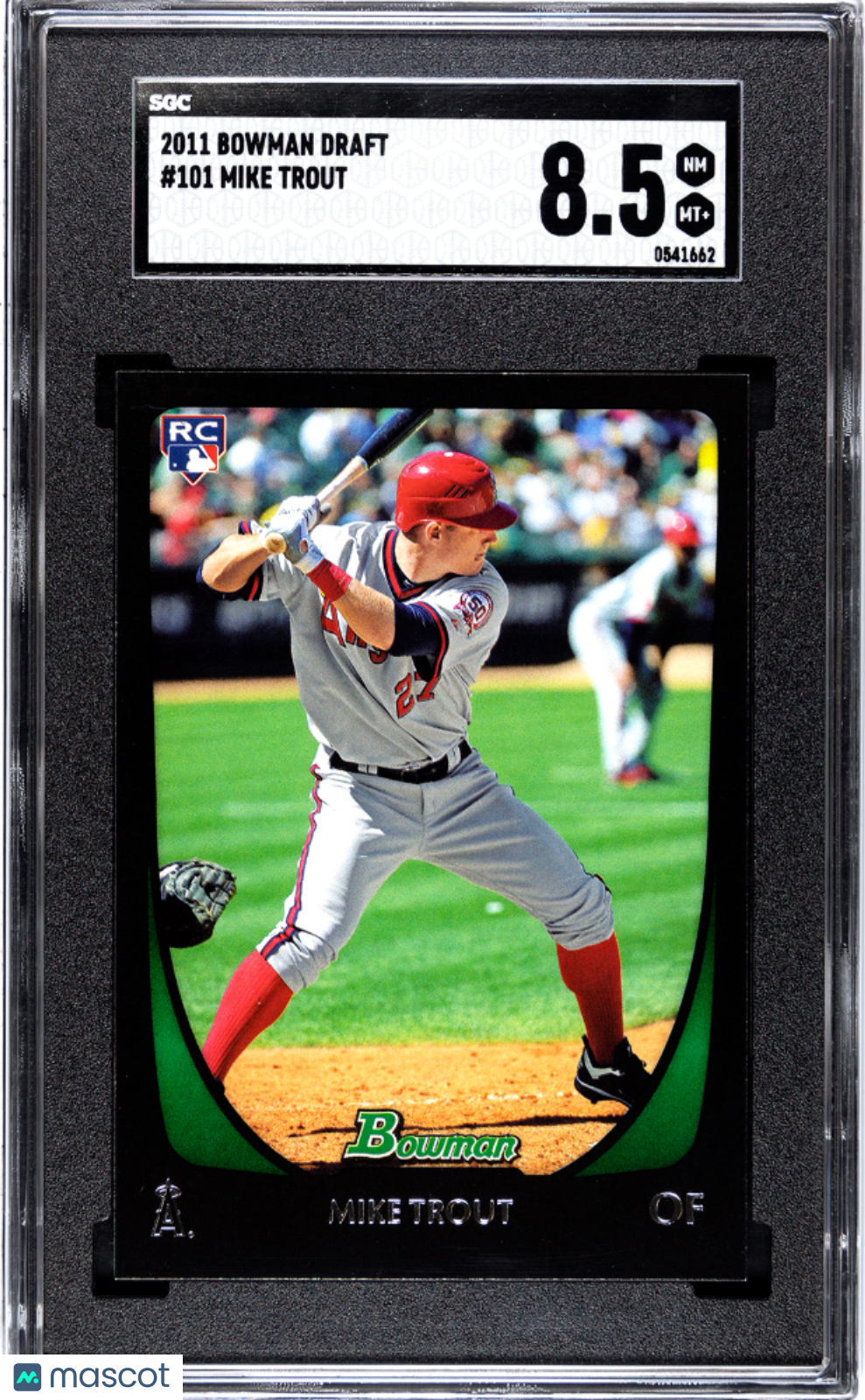 2011 Bowman Draft Picks & Prospects Mike Trout #101 SGC 8.5