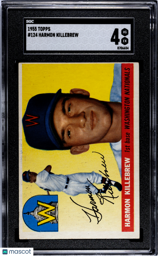 1955 Topps Harmon Killebrew #124 SGC 4