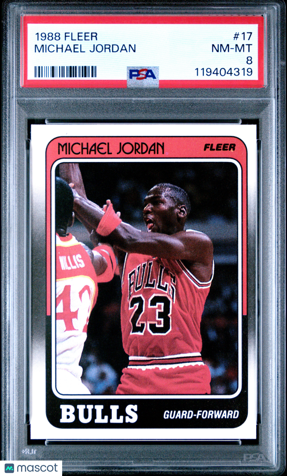 1988 Fleer Michael Jordan #17 PSA 8