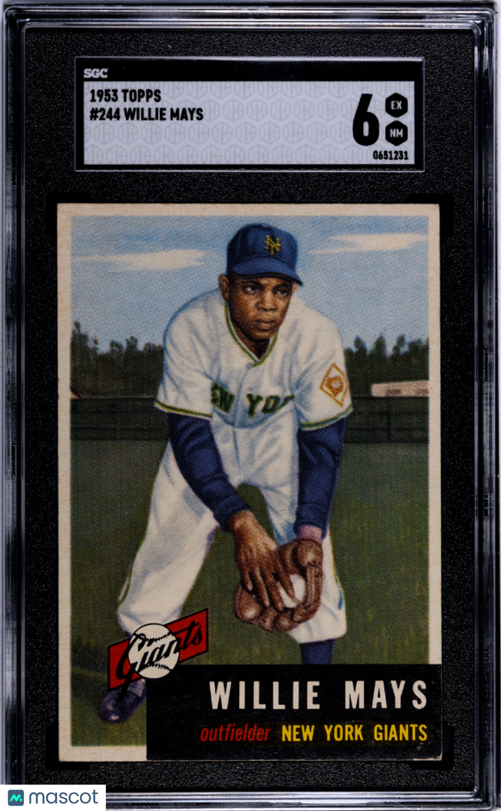 1953 Topps Willie Mays #244 SGC 6