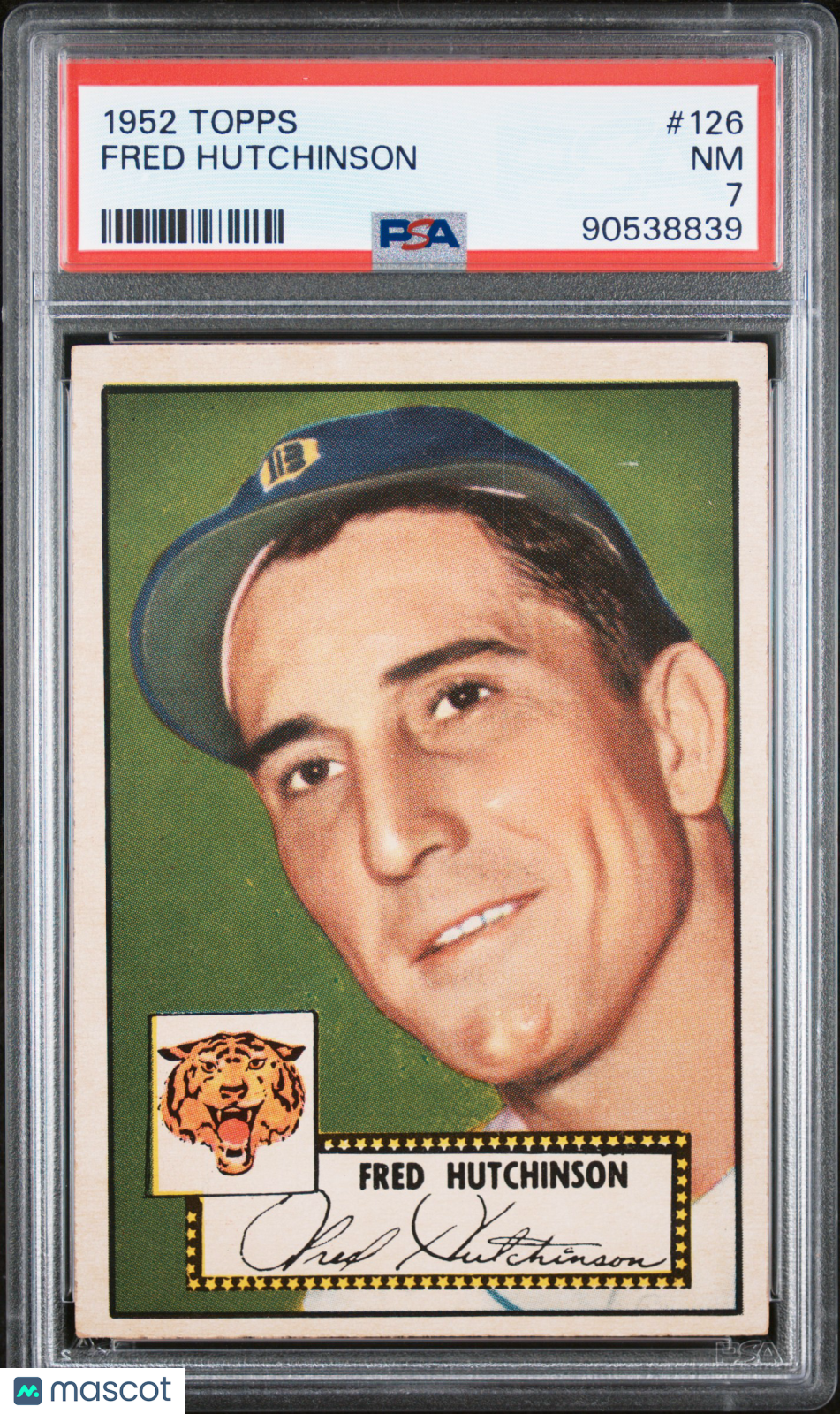 1952 Topps Fred Hutchinson #126 PSA 7
