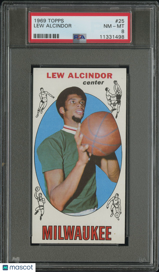 1969 Topps Lew Alcindor #25 PSA 8