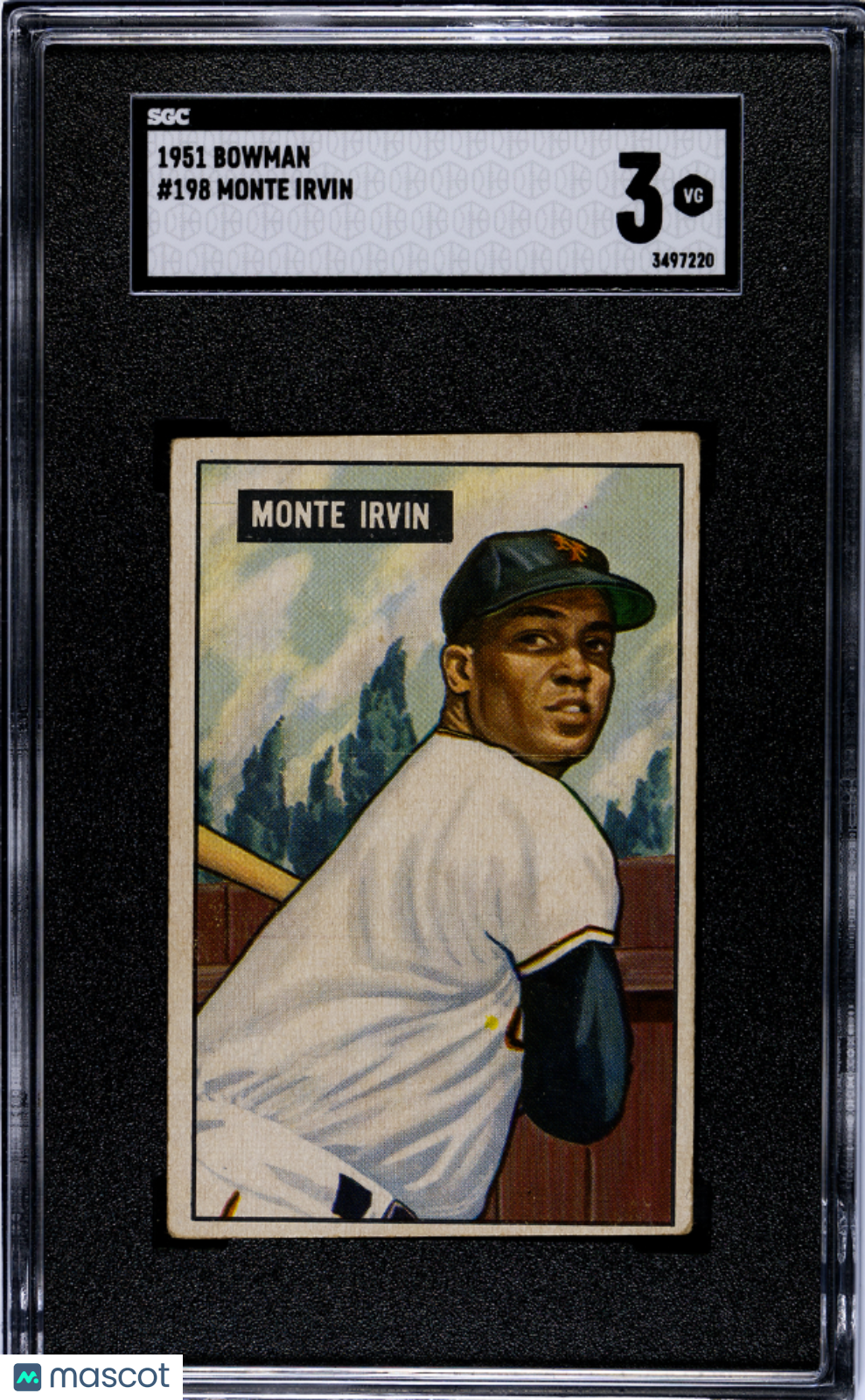 1951 Bowman Monte Irvin #198 SGC 3