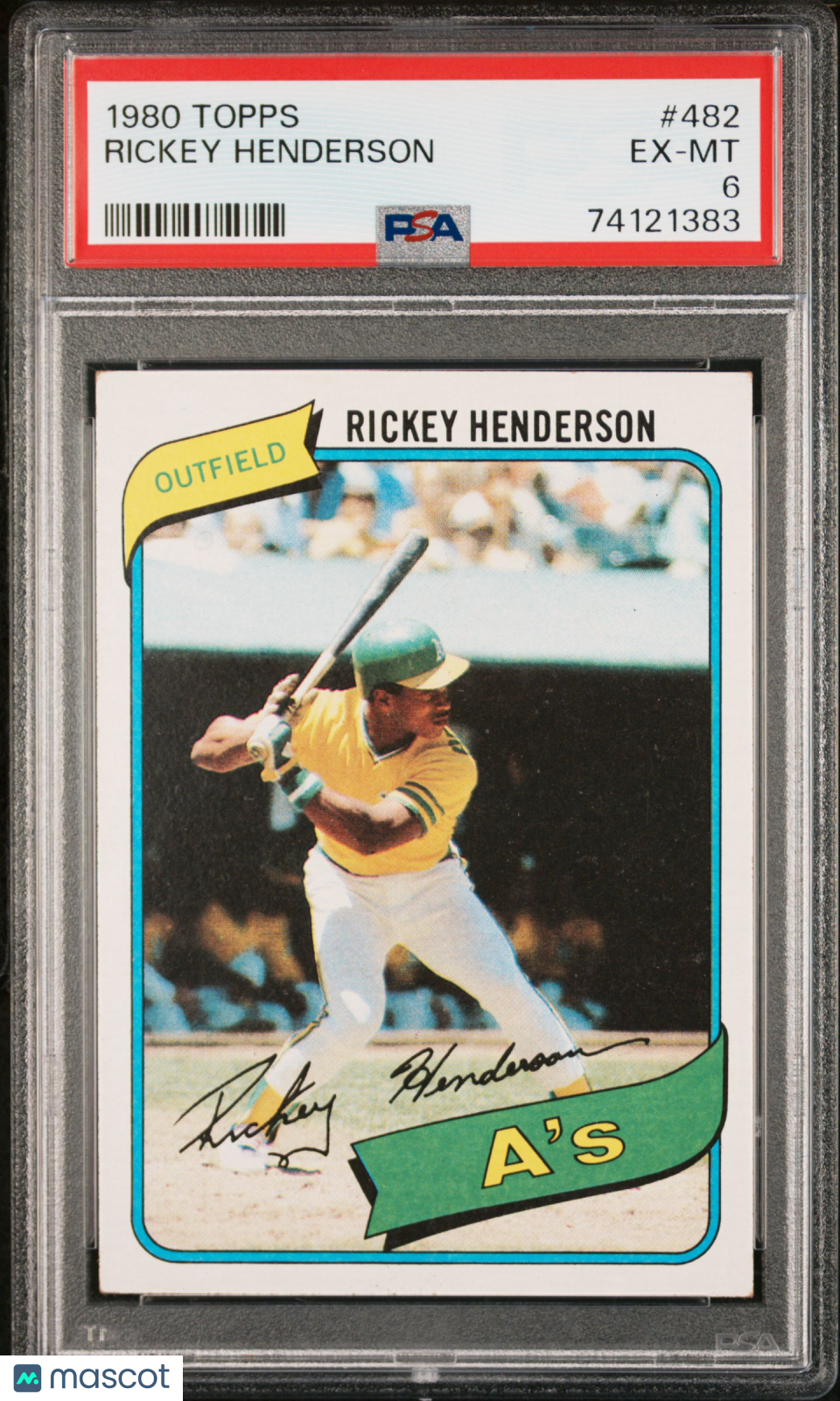 1980 Topps Rickey Henderson #482 PSA 6