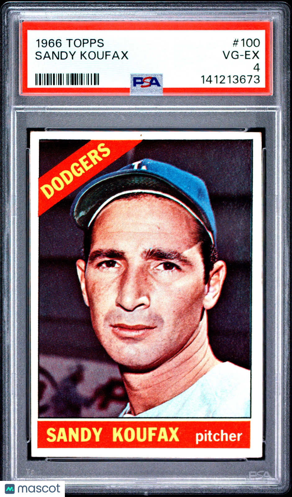 1966 Topps Sandy Koufax #100 PSA 4