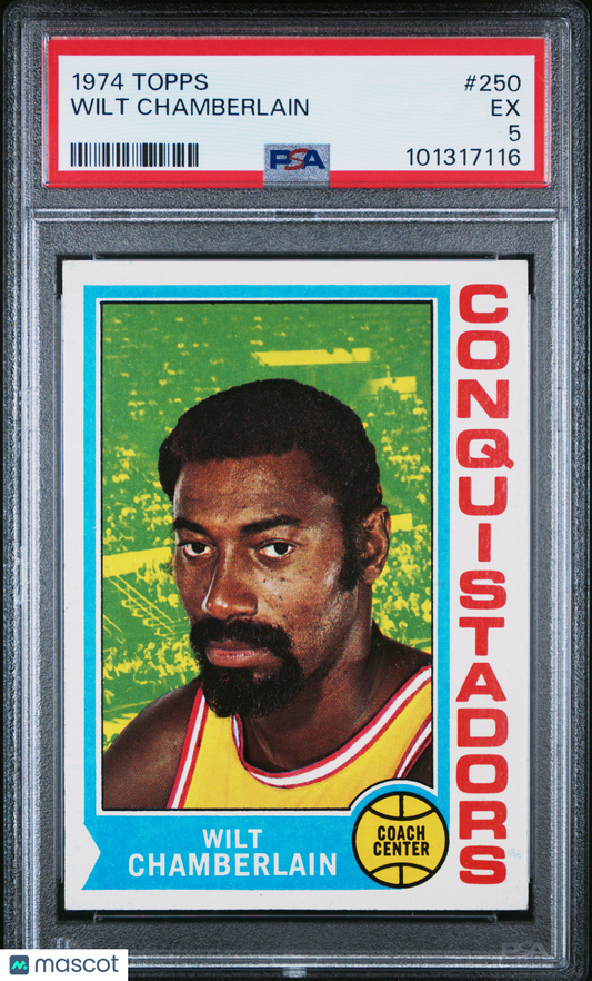 1974 Topps Wilt Chamberlain #250 PSA 5