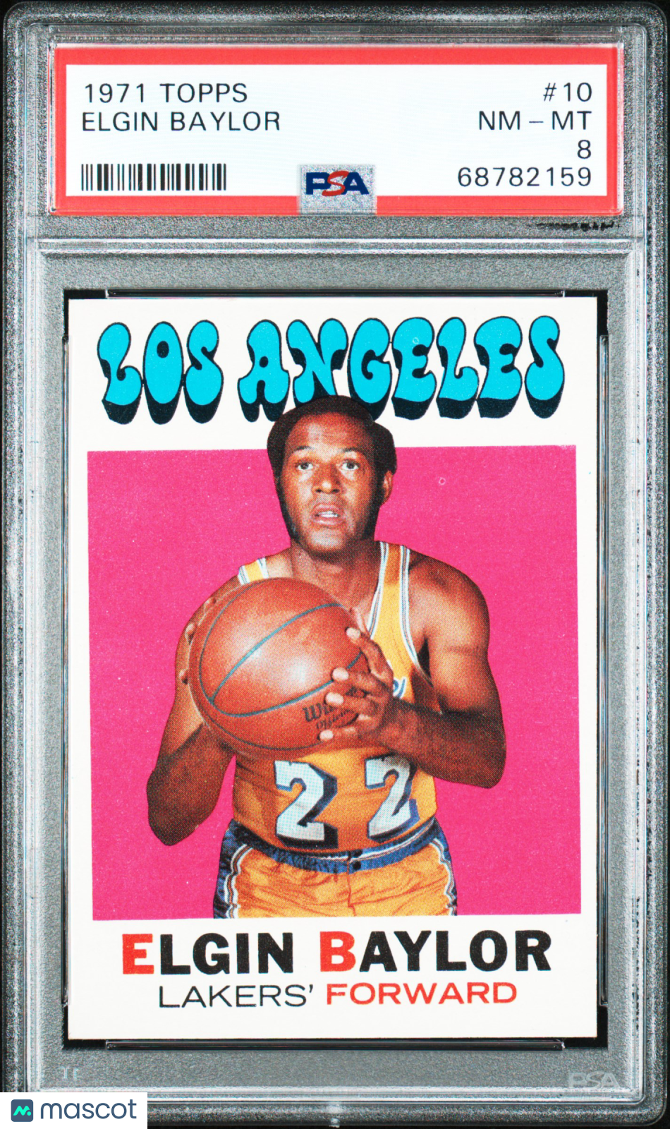 1971 Topps Elgin Baylor #10 PSA 8