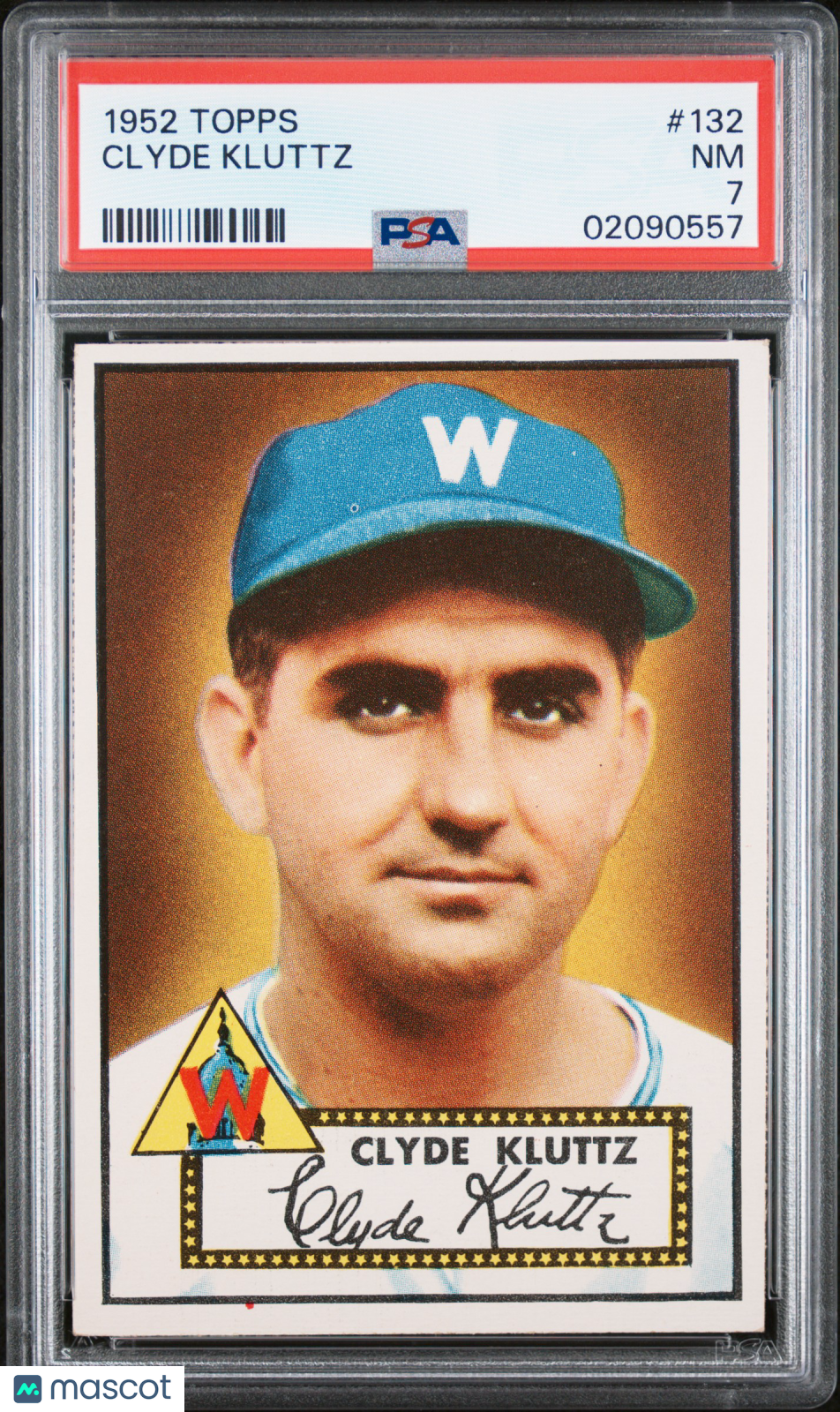 1952 Topps Clyde Kluttz #132 PSA 7