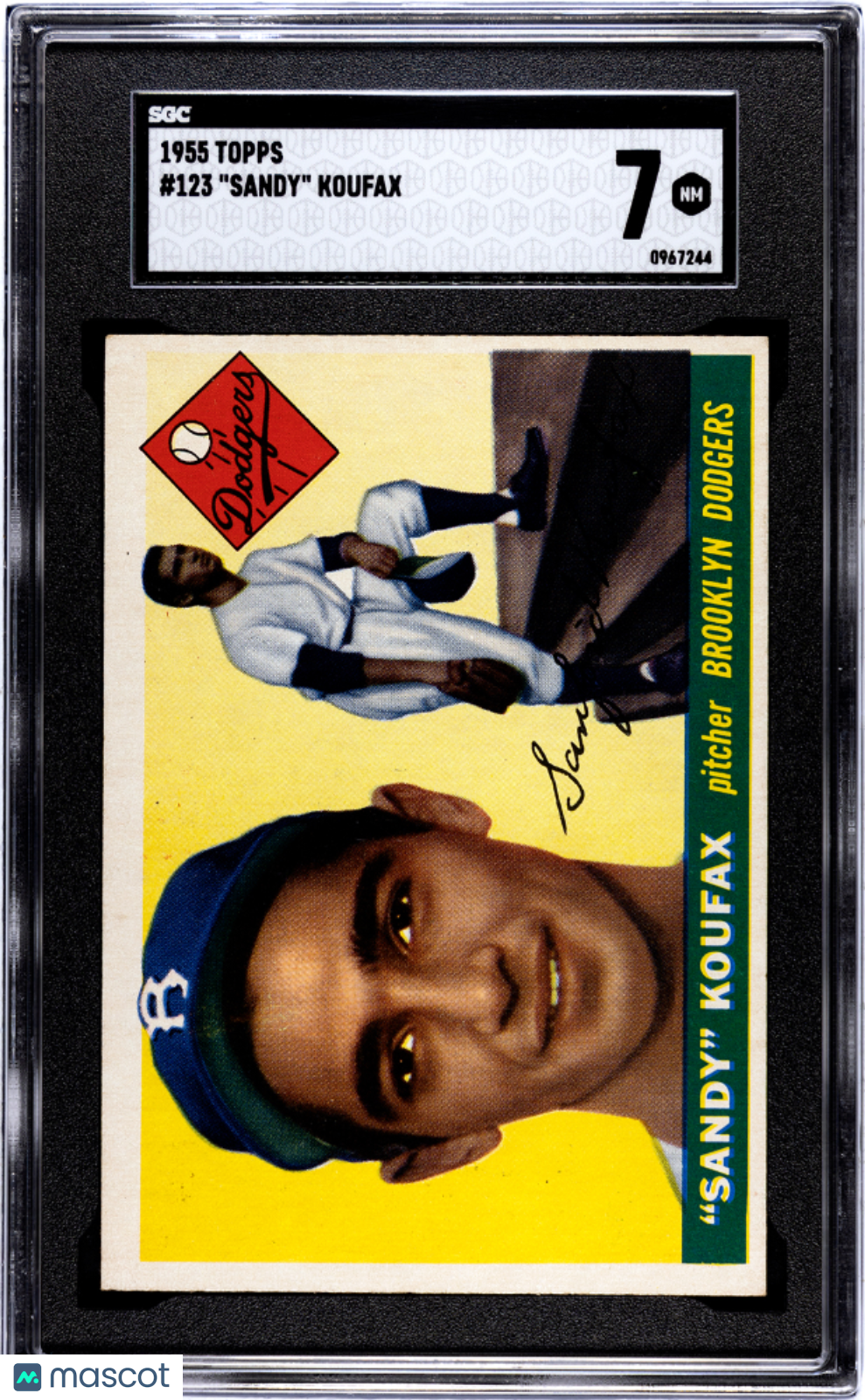 1955 Topps Sandy Koufax #123 SGC 7
