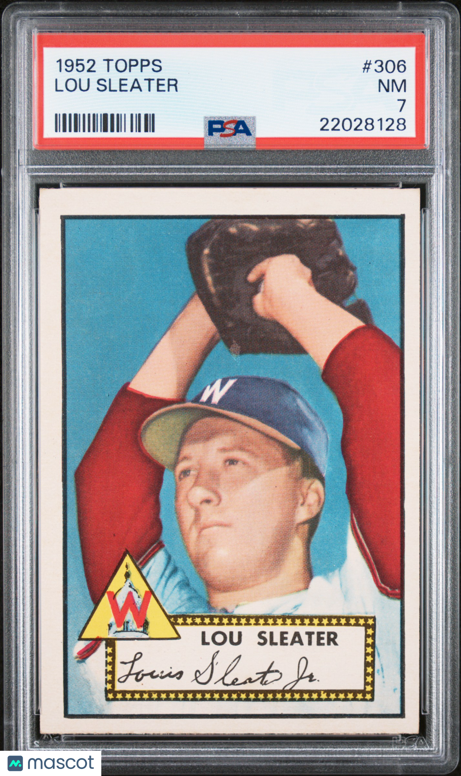 1952 Topps Lou Sleater #306 PSA 7