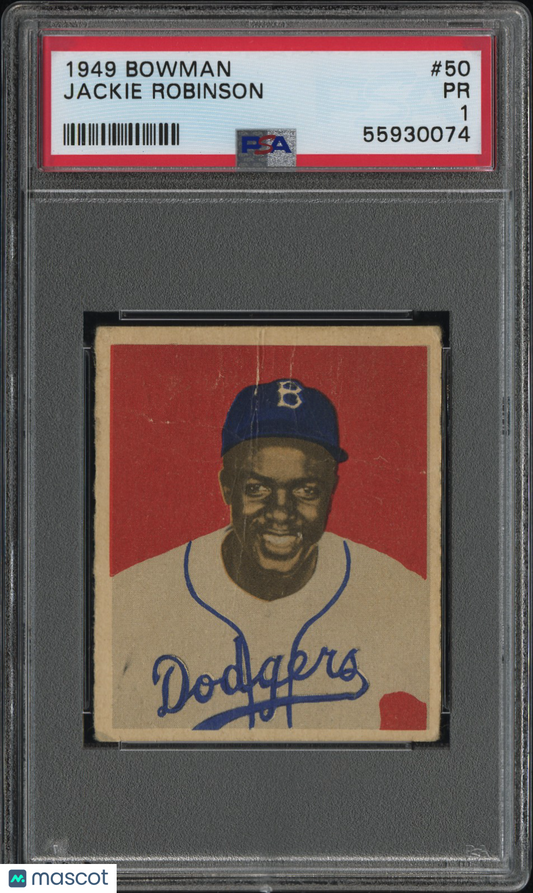 1949 Bowman Jackie Robinson #50 PSA 1