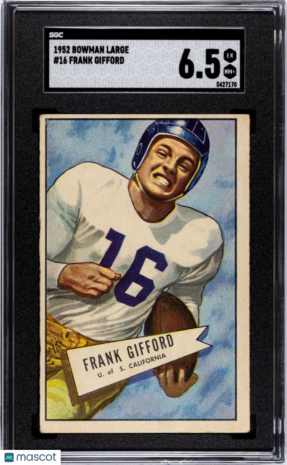 1952 Bowman Large Frank Gifford #16 SGC 6.5