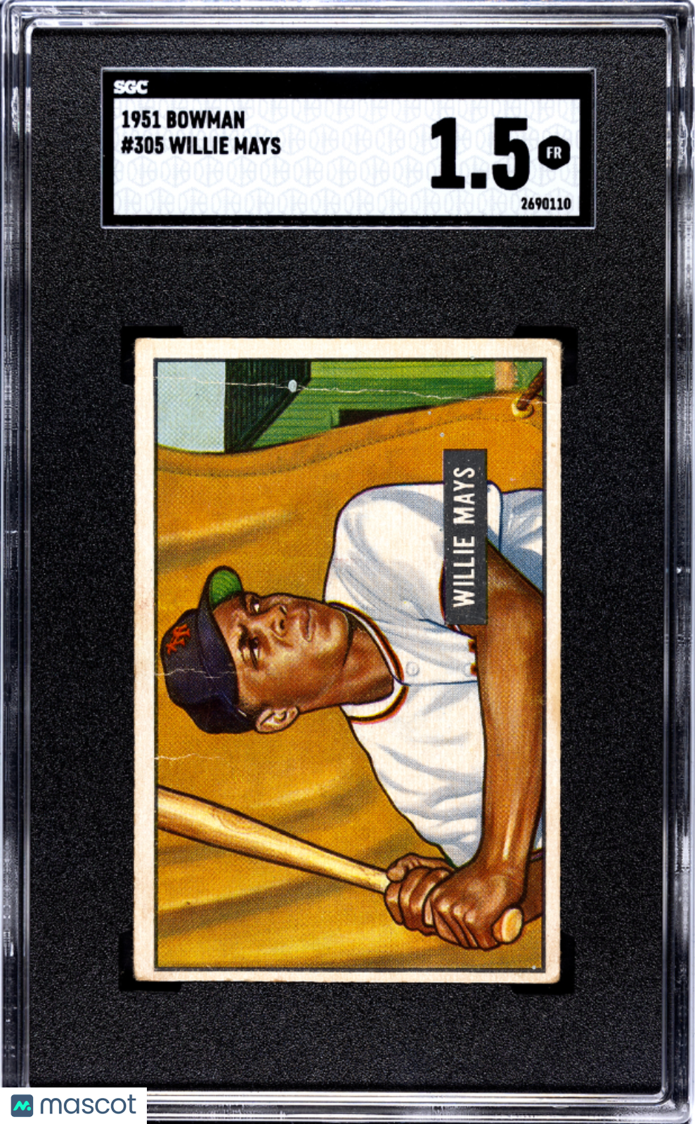 1951 Bowman Willie Mays #305 SGC 1.5
