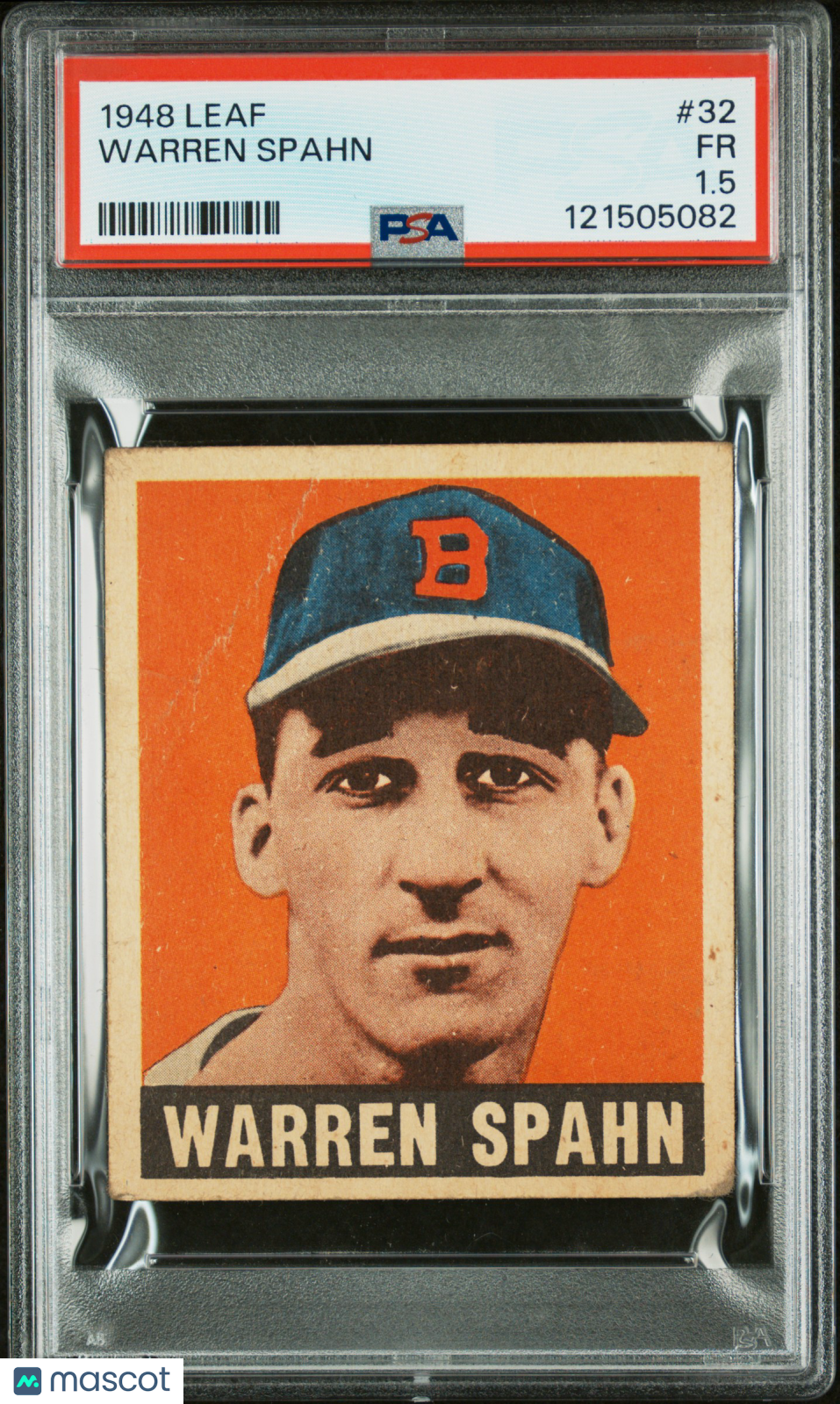 1948 Leaf Warren Spahn #32 PSA 1.5