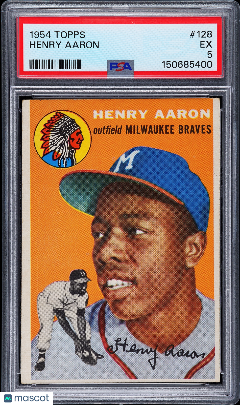 1954 Topps Henry Aaron #128 PSA 5