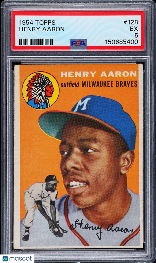 1954 Topps Henry Aaron #128 PSA 5