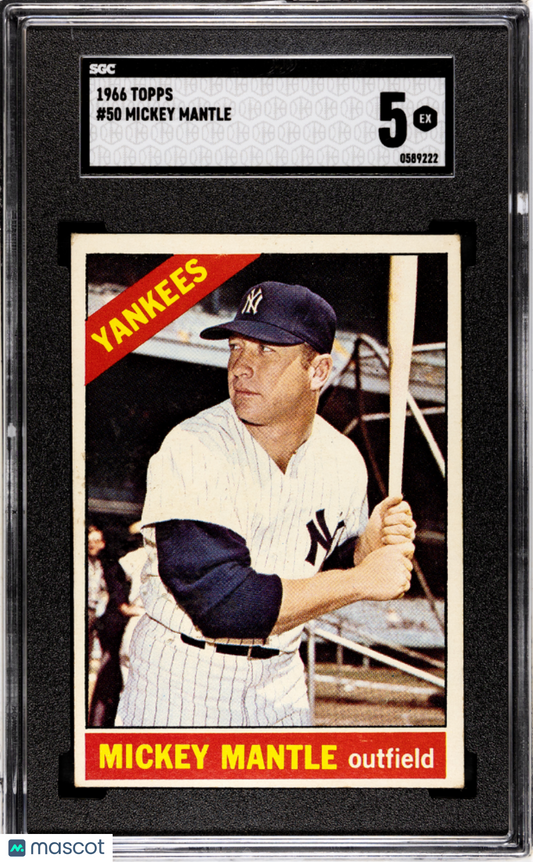 1966 Topps Mickey Mantle #50 SGC 5