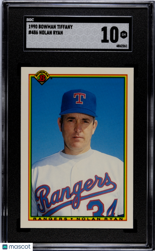 1990 Bowman Tiffany Nolan Ryan #486 SGC 10