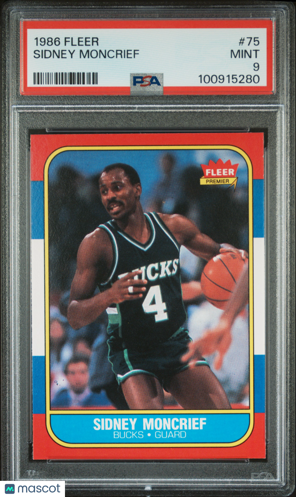 1986 Fleer Sidney Moncrief #75 PSA 9