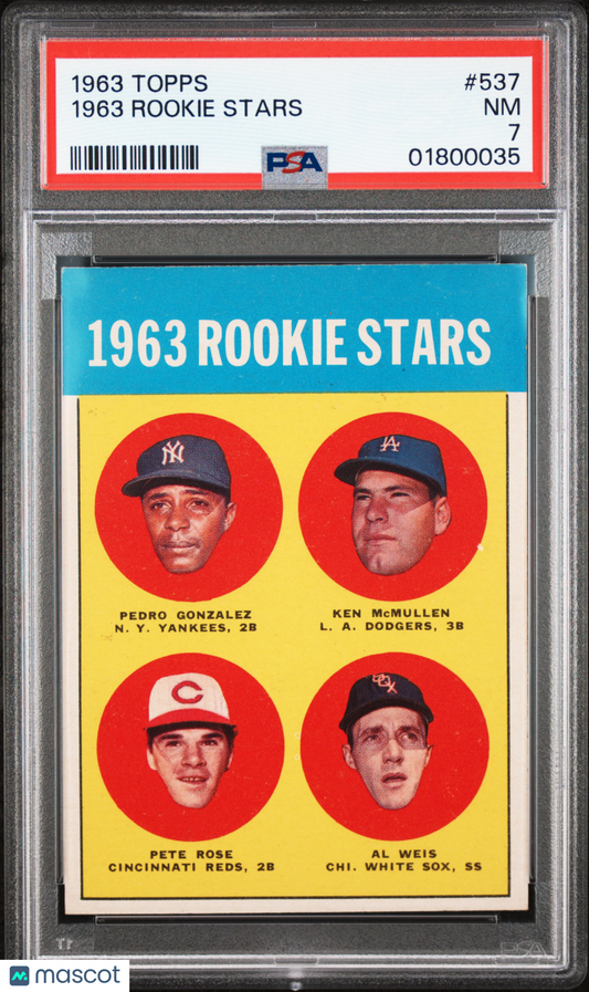 1963 Topps 1963 Rookie Stars #537 PSA 7