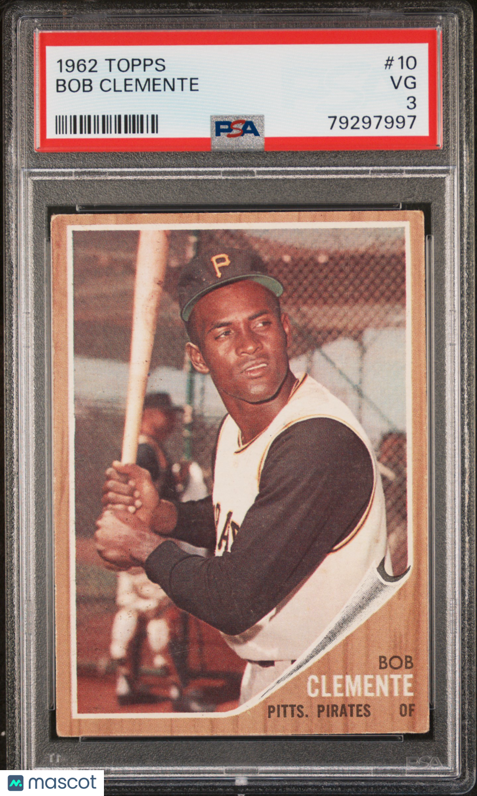 1962 Topps Bob Clemente #10 PSA 3