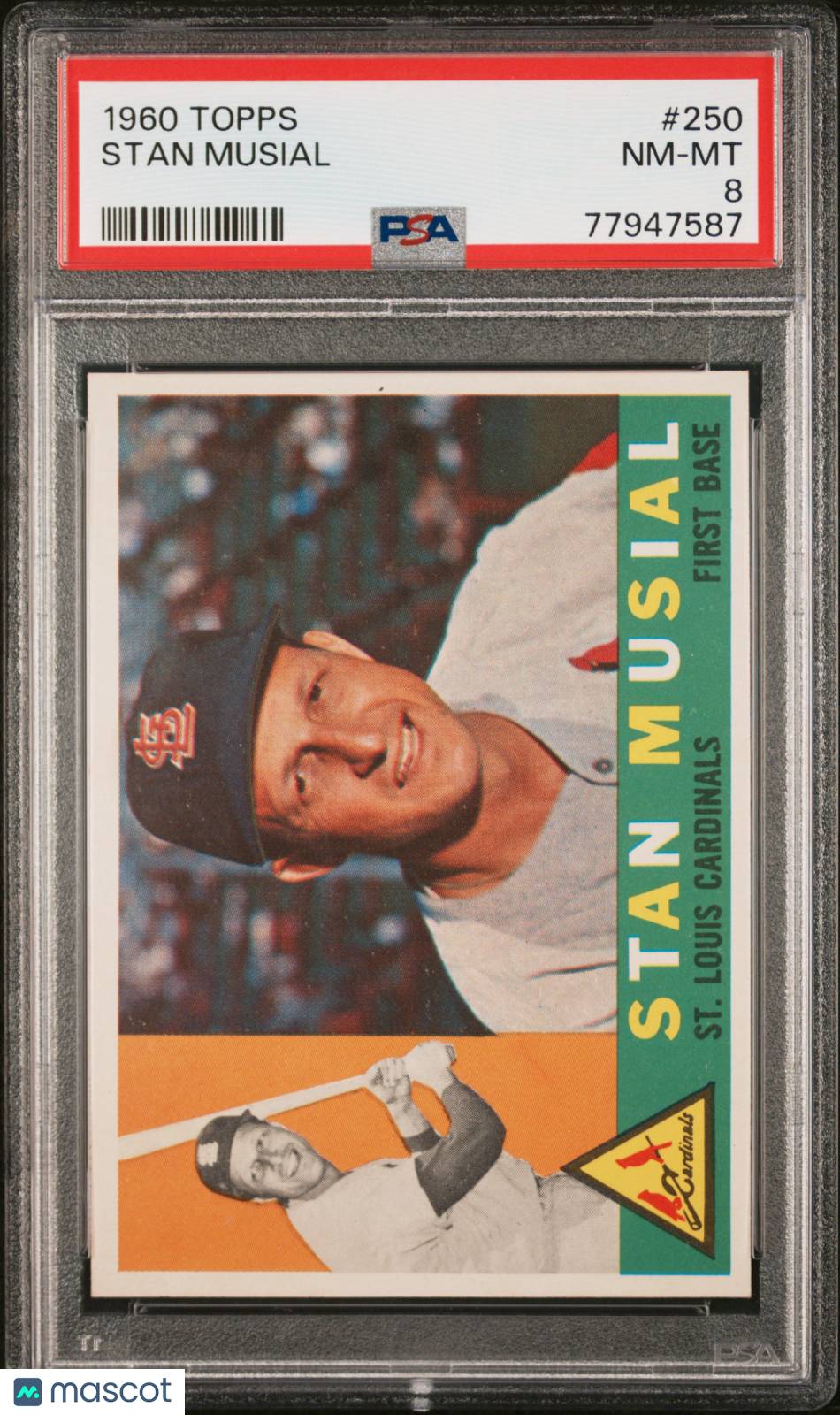 1960 Topps Stan Musial #250 PSA 8