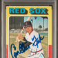 1975 Topps Carlton Fisk #80 PSA 6 Auto 9