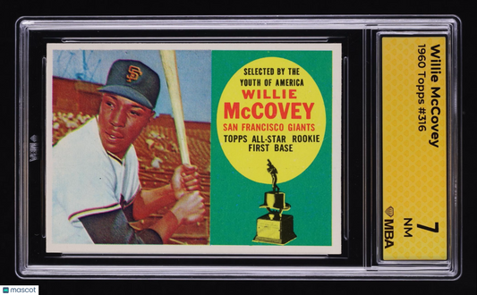 1960 Topps Willie McCovey #316 RC MBA 7