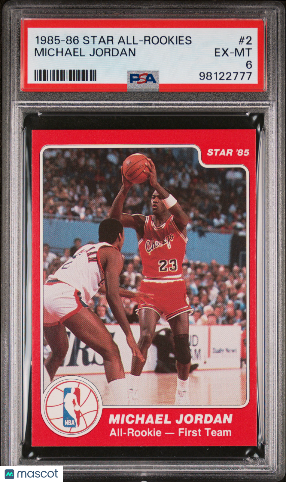 1985-86 Star All-Rookies Michael Jordan #2 PSA 6