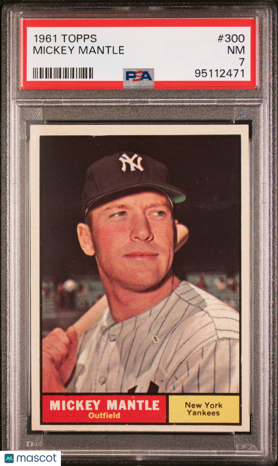 1961 Topps Mickey Mantle #300 PSA 7
