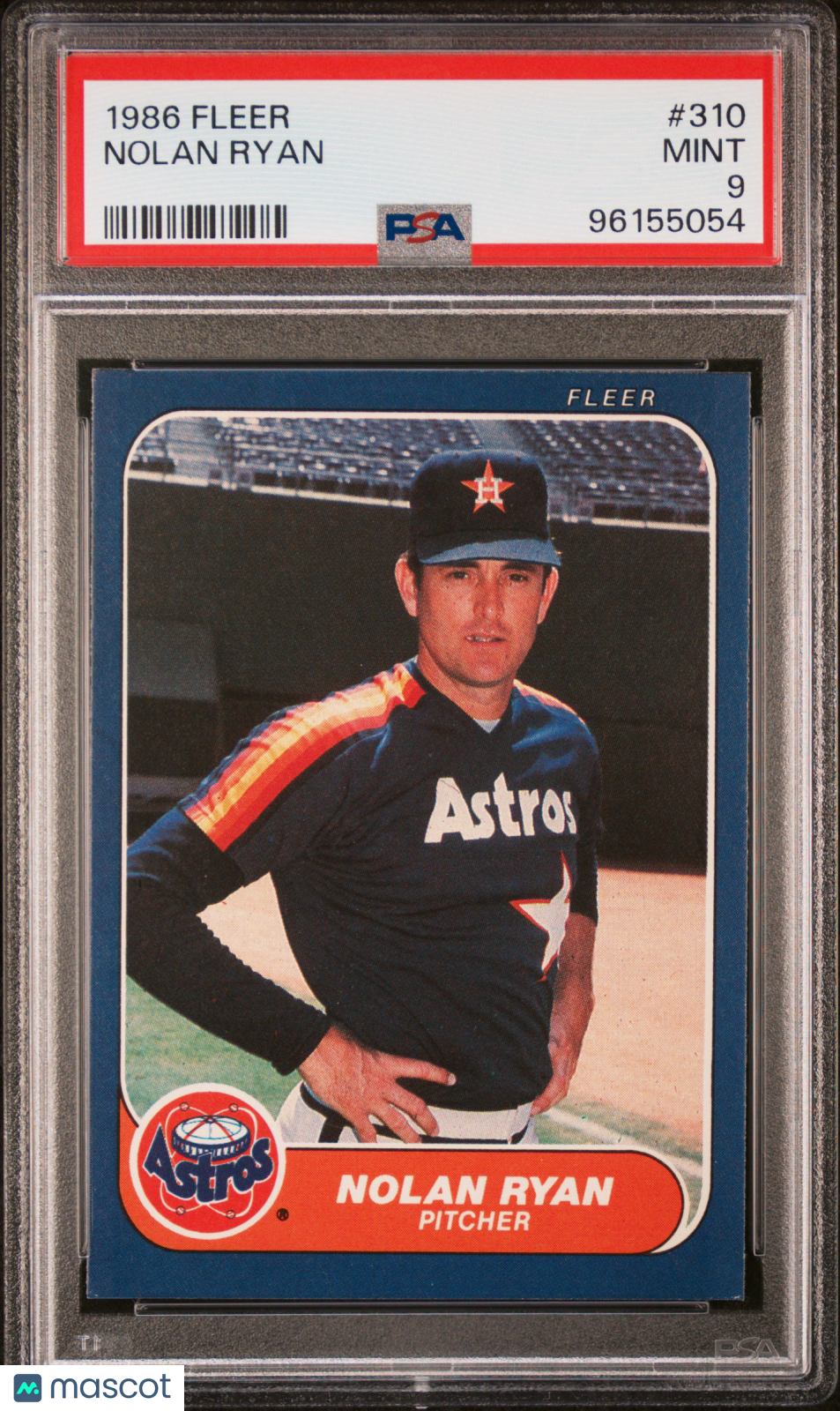 1986 Fleer Nolan Ryan #310 PSA 9