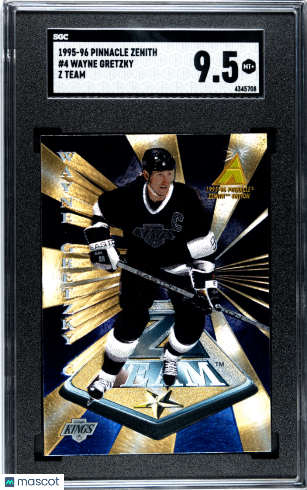 1995 Pinnacle Zenith Wayne Gretzky #4 Team SGC 9.5