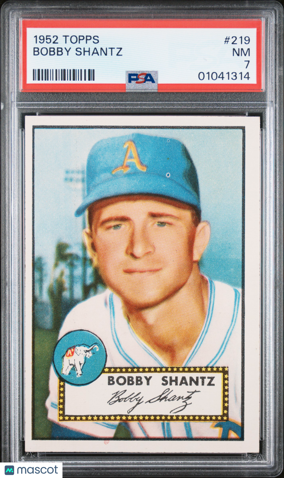 1952 Topps Bobby Shantz #219 PSA 7