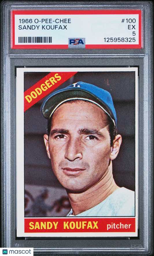 1966 O-Pee-Chee Sandy Koufax #100 PSA 5