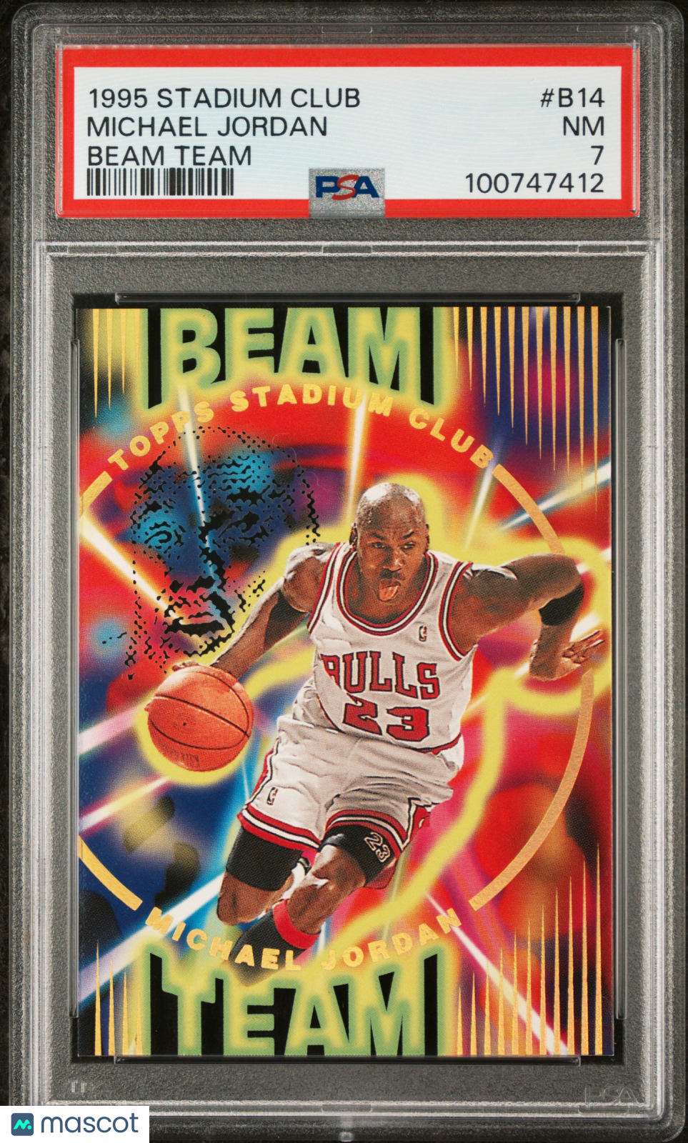 1995 Stadium Club Beam Team Michael Jordan #B14 PSA 7