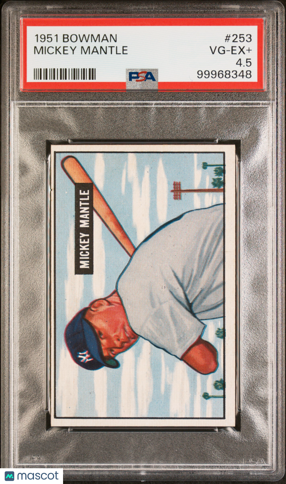 1951 Bowman Mickey Mantle #253 PSA 4.5