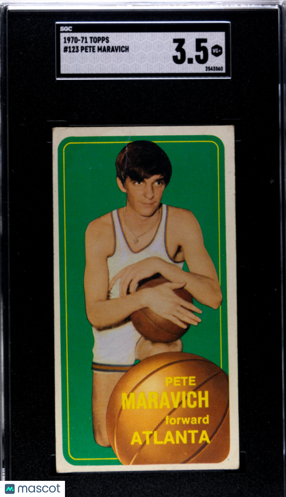 1970 Topps Pete Maravich #123 SGC 3.5