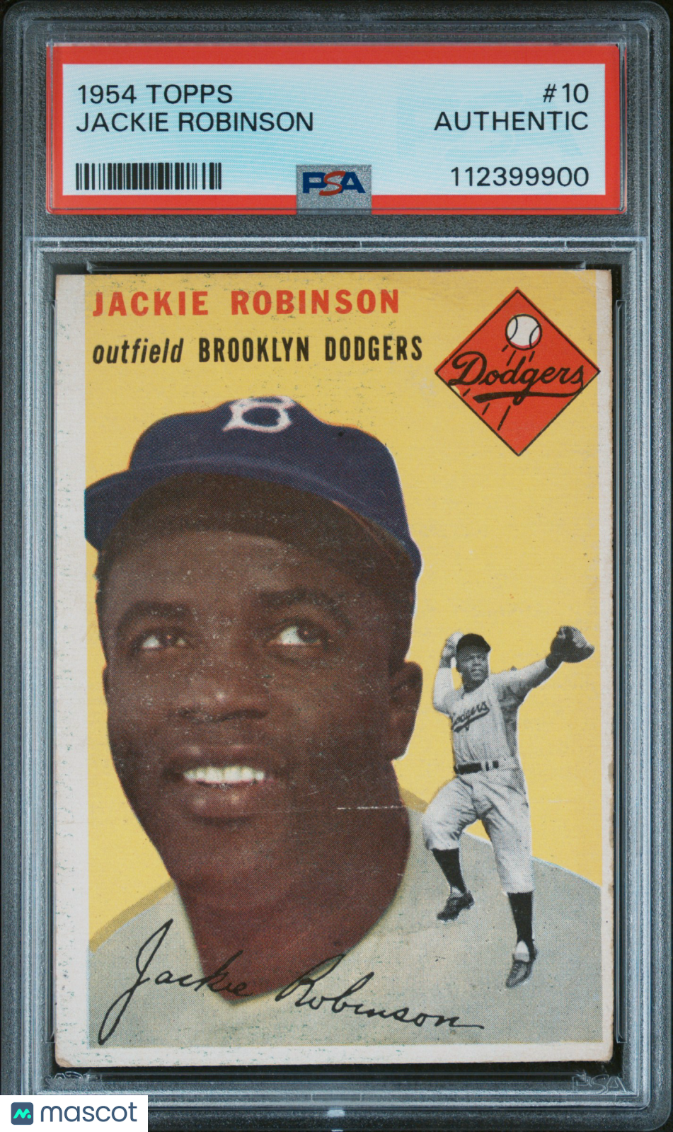 1954 Topps Jackie Robinson #10 PSA A